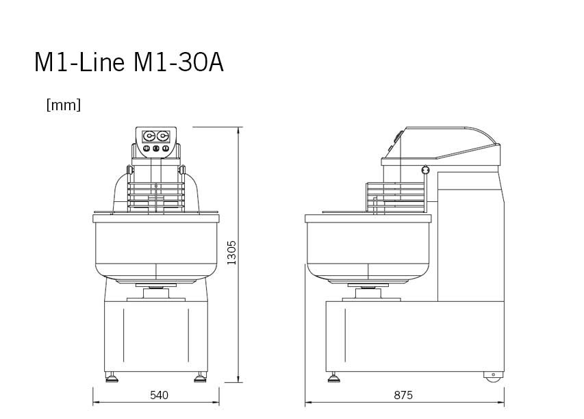 Degblandare Escher M1-Line m1-30a 30 kg mått sveba dahlen