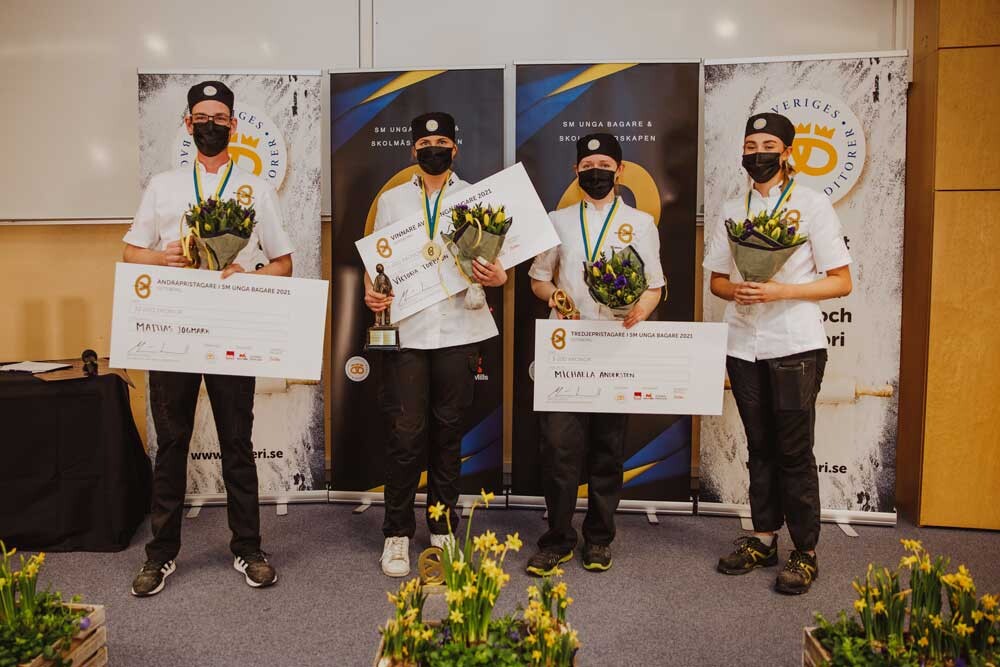 SM Unga Bagare 2021 prisutdelning duktiga bagare Sveba Dahlen