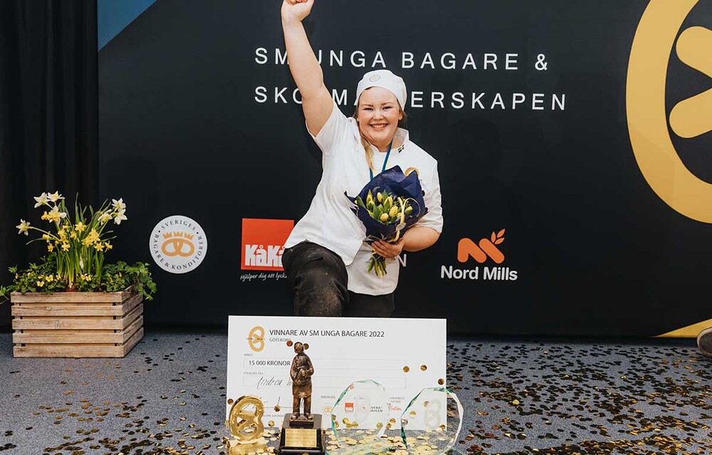Andrea Wiberg segrare sm unga bagare 2022 svensk juniormästare bageri sveba dahlen