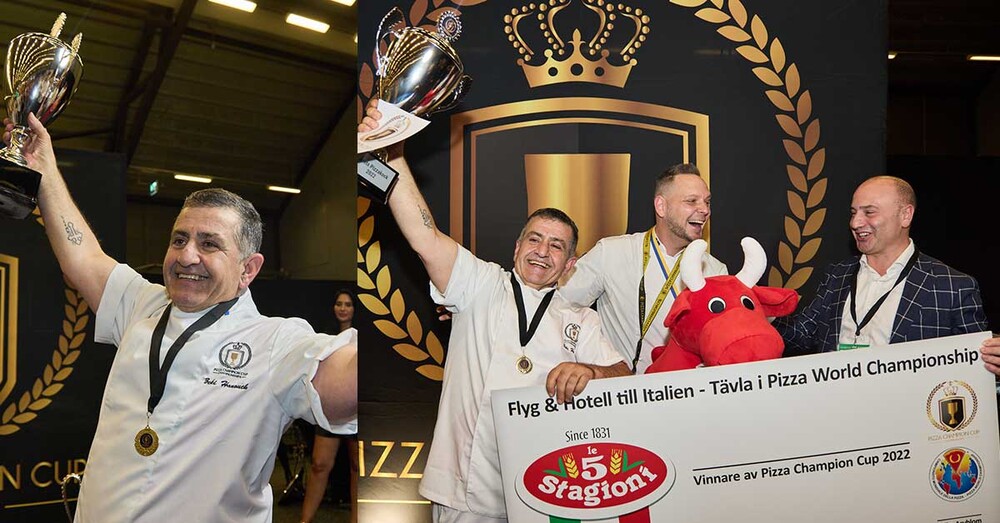 Pizza Champion Cup Sverige Årets Pizzakock Zeki Hanouch pizza-sm 2022 Sveba Dahlen