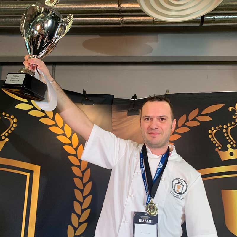 Francesco Solime Vinnare Norges Bästa Gourmetpizza 2023 Pizza Champion Cup Sveba Dahlen