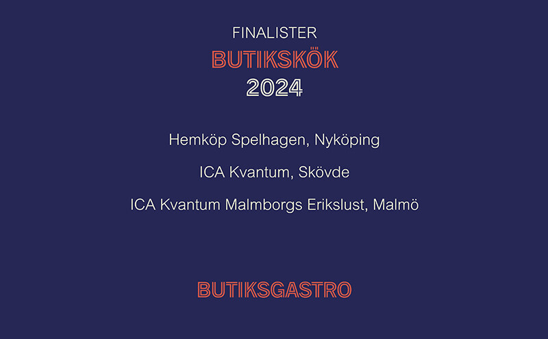 Butiksgastro finalister 2024 butikskök sveba dahlen