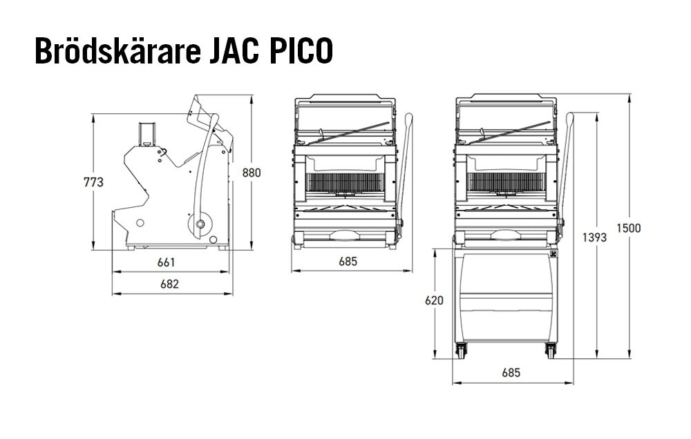 köp brödskärare liten ekonomisk effektiv Pico JAC Sveba Dahlen