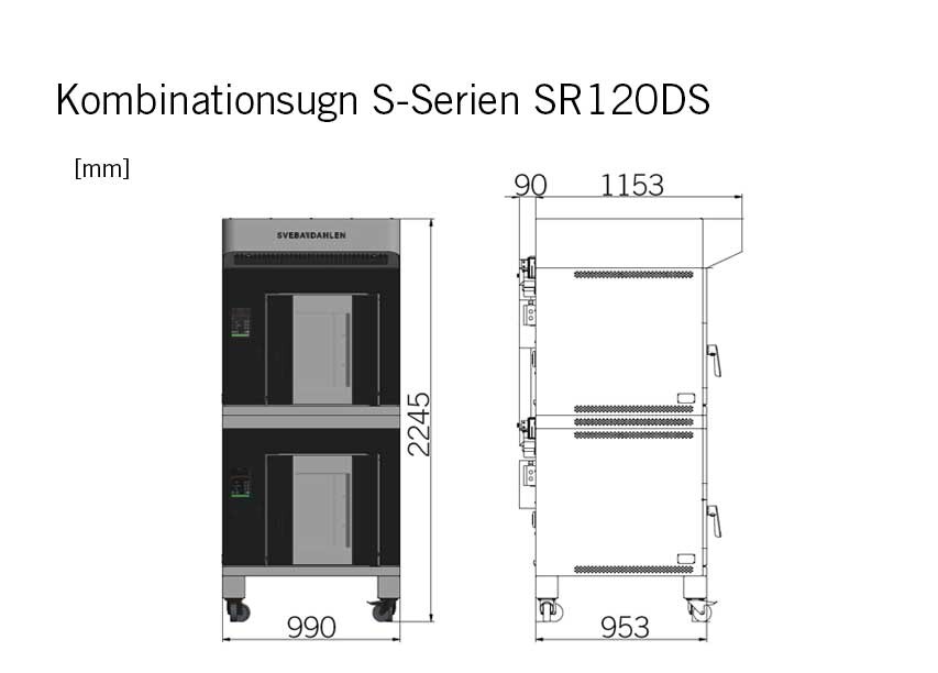 Kombiugn dubbel ministickugn bakugn bageriugn butik SR120DS Sveba Dahlen