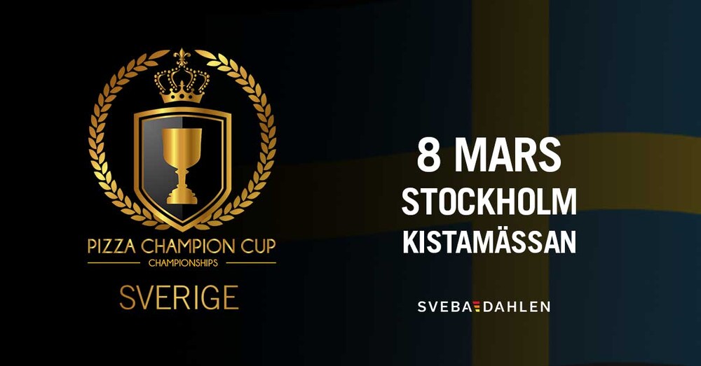Sveriges bästa pizzakock pizzabagare 2023 pizza champion cup Sveba Dahlen