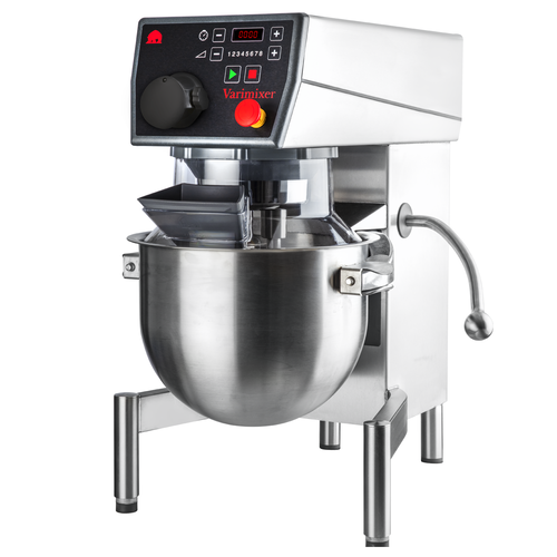 Vispmaskin Varimixer i bordsmodell om 20 liter från Sveba Dahlen. Blandar allt från äggvitor och vispad grädde till bröddeg, muffinssmet och köttbulssmet.